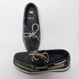 Croft & Barrow Black and Tan Boat Shoes